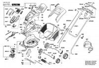 Bosch 3 600 H81 871 ROTAK 43 LI Lawnmower Spare Parts